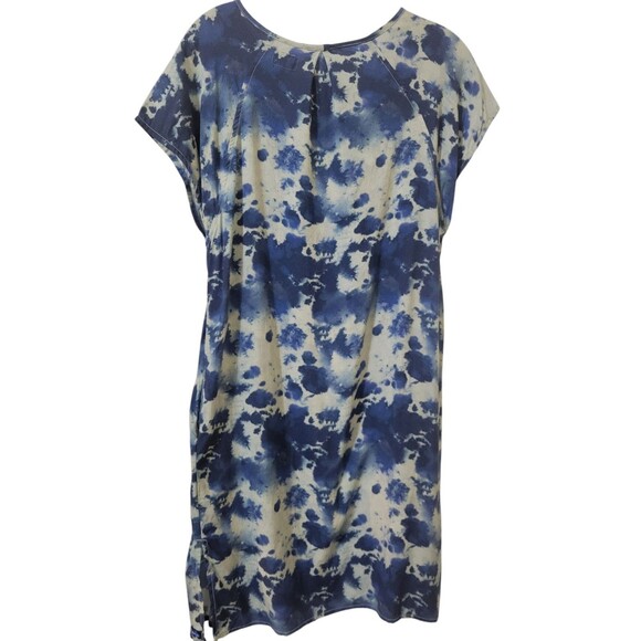 Kavu XS Somerton Dress Blue/Light Blue Tie Dye Viscose Pockets E2.1 Gorpcore - Picture 3 of 11